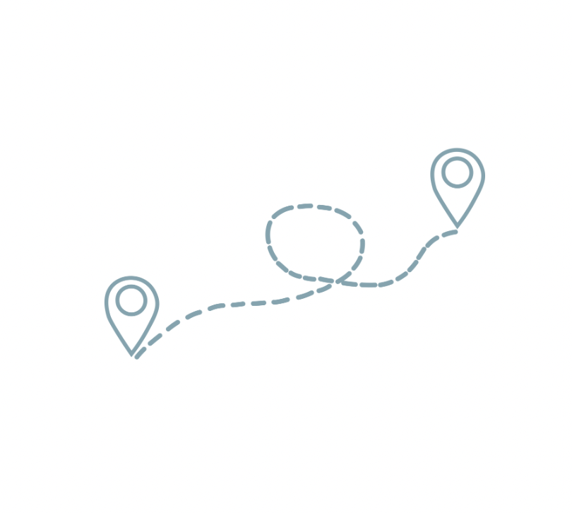 Icon Reiseroute oder Weg